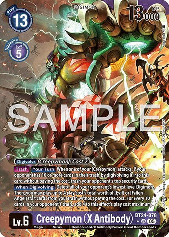 Creepymon [BT24-078] (X Antibody) (Alternate Art) [Time Stranger] - Destination Retro