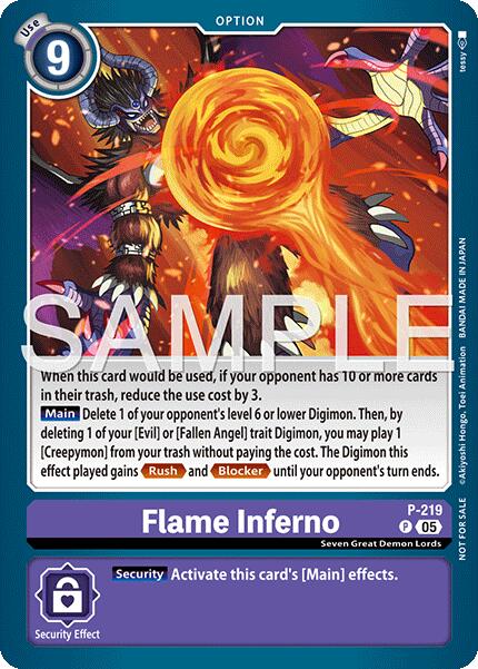 Flame Inferno [P-219] (Official Store Tournament 2026 Vol. 1) [Promotional Cards] - Destination Retro