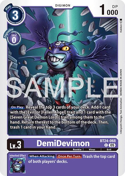 DemiDevimon [BT24-068] [Time Stranger] - Destination Retro