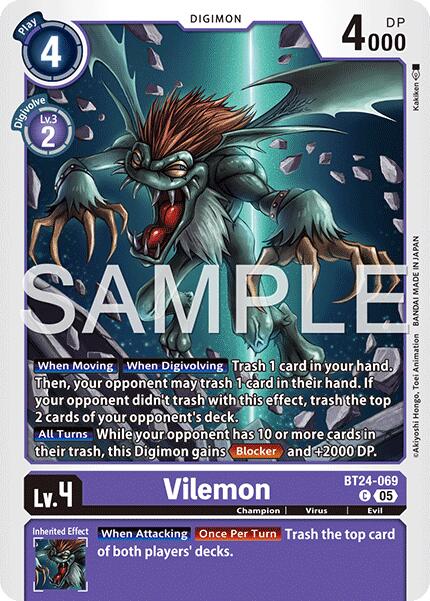 Vilemon [BT24-069] [Time Stranger] - Destination Retro