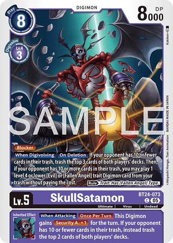 SkullSatamon [BT24-073] [Time Stranger] - Destination Retro