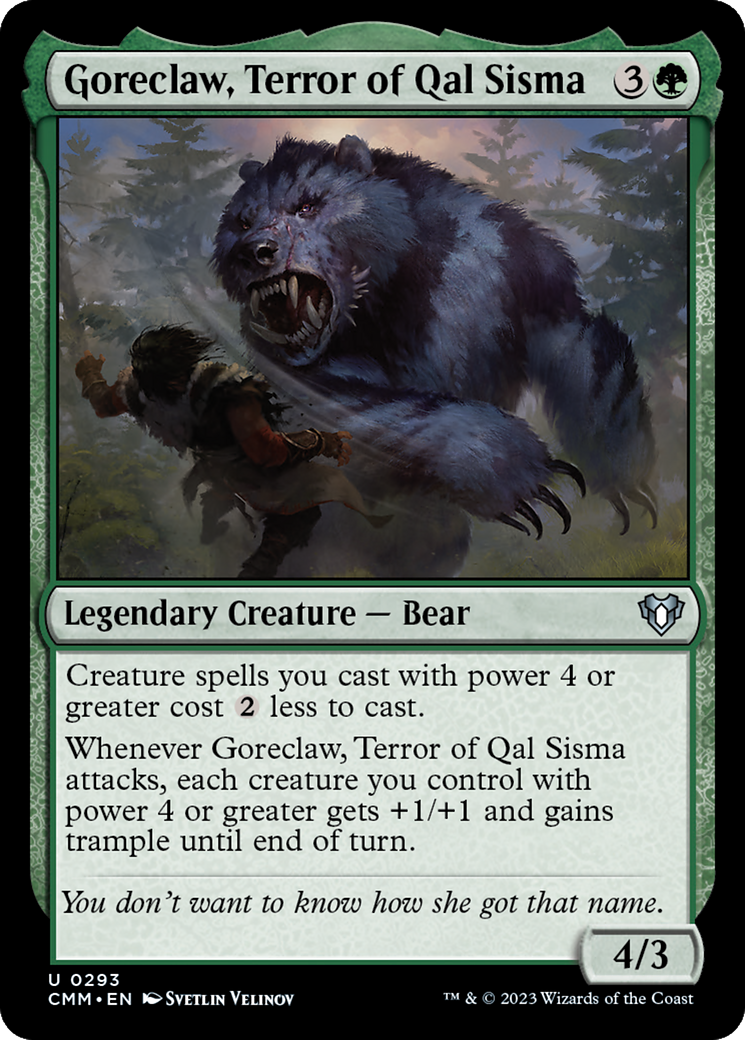 Goreclaw, Terror of Qal Sisma [Commander Masters] - Destination Retro