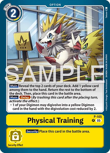 Physical Training [P-105] (Alternate Art) [Starter Deck: Amethyst Mandala Advanced Deck Set] - Destination Retro