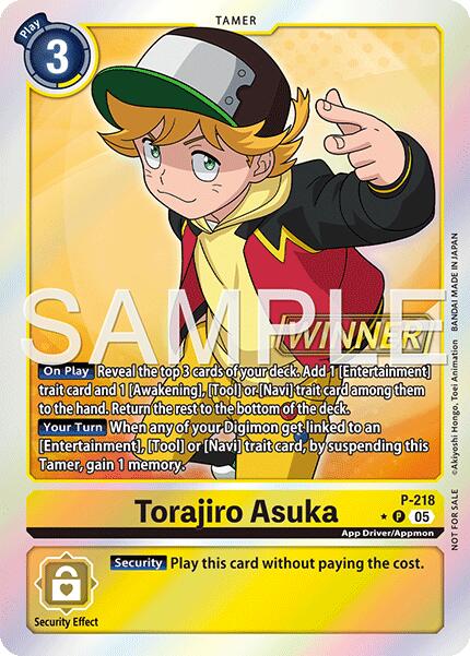 Torajiro Asuka [P-218] (Official Store Tournament 2026 Vol. 1 Winner) [Promotional Cards] - Destination Retro