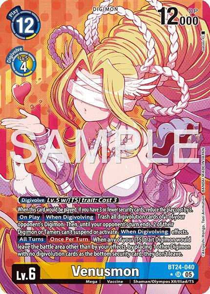 Venusmon [BT24-040] (Alternate Art) [Time Stranger] - Destination Retro