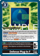 Defense Plug-In F [ST22-11] [Starter Deck: Amethyst Mandala Advanced Deck Set Release Event Cards] - Destination Retro