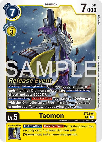 Taomon [ST22-04] [Starter Deck: Amethyst Mandala Advanced Deck Set Release Event Cards] - Destination Retro
