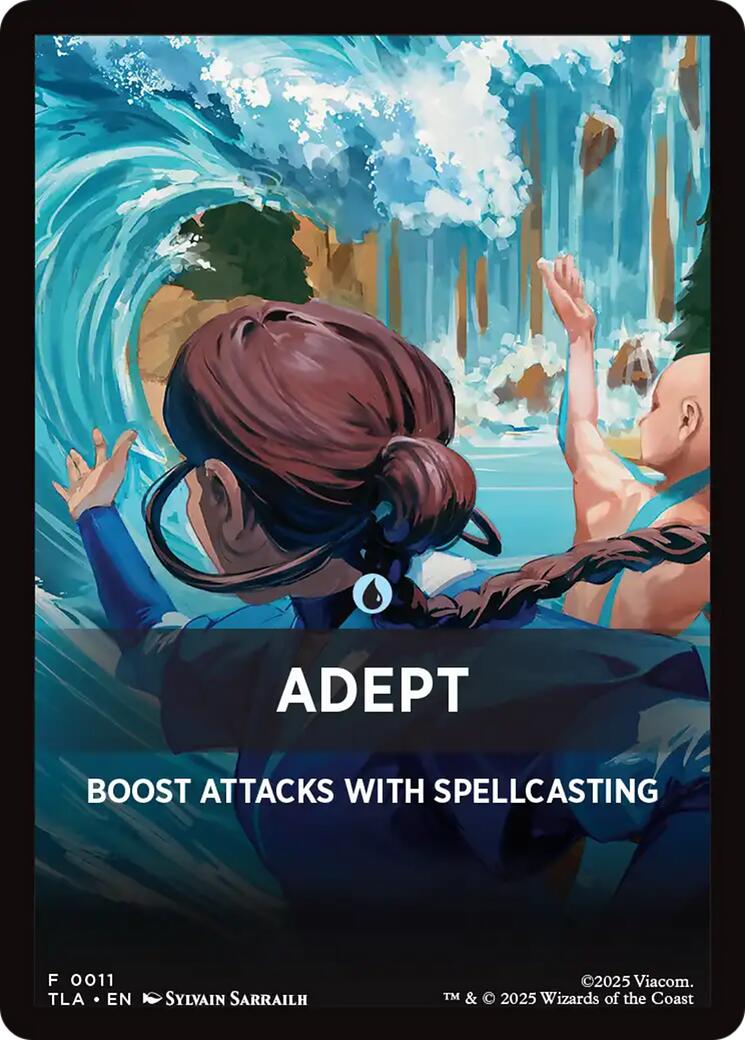Adept Theme Card [Avatar: The Last Airbender Tokens] - Destination Retro