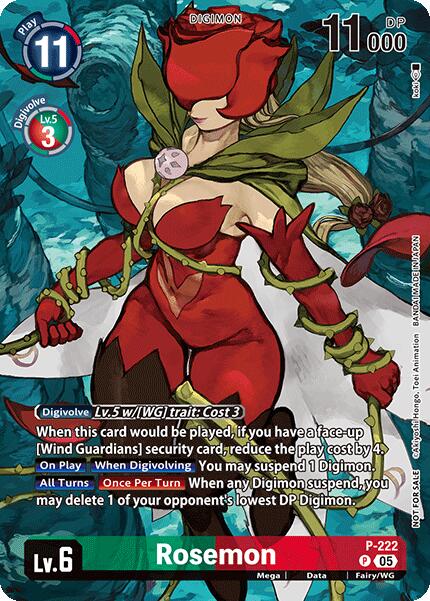 Rosemon [P-222] (Time Stranger Box Topper) [Promotional Cards] - Destination Retro
