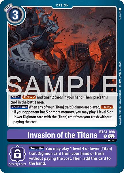 Invasion of the Titans [BT24-098] [Time Stranger] - Destination Retro