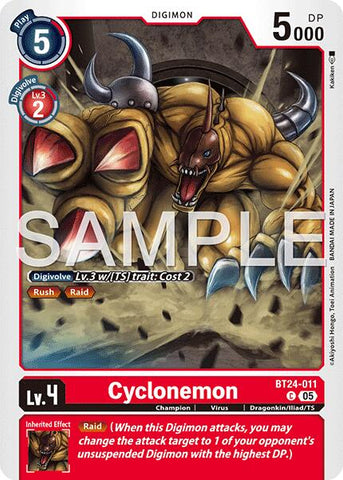 Cyclonemon [BT24-011] [Time Stranger] - Destination Retro