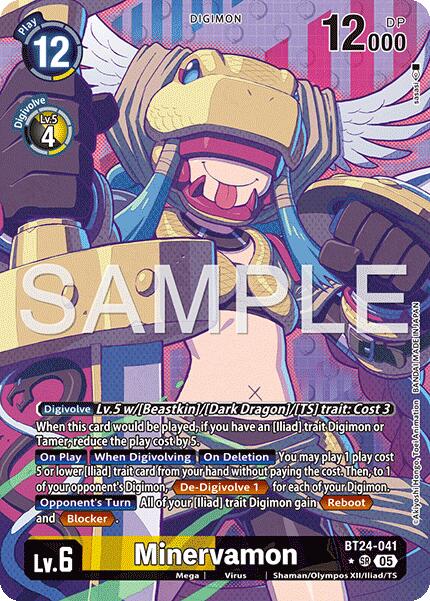 Minervamon [BT24-041] (Alternate Art) [Time Stranger] - Destination Retro