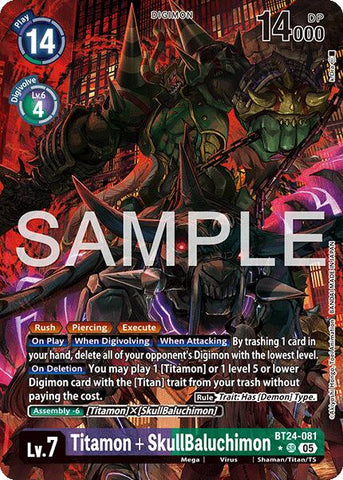 Titamon + SkullBaluchimon [BT24-081] (Alternate Art) [Time Stranger] - Destination Retro