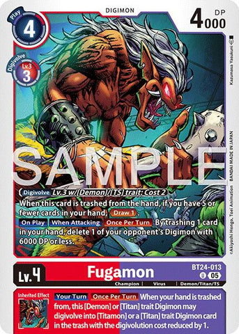 Fugamon [BT24-013] [Time Stranger] - Destination Retro