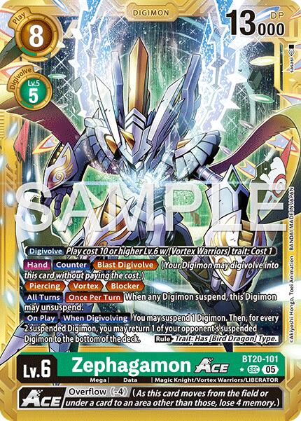 Zephagamon ACE [BT20-101] (Alternate Art) [Advanced Booster Digimon Generation] - Destination Retro