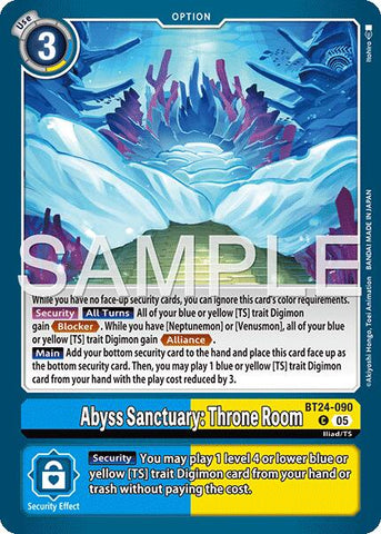 Abyss Sanctuary: Throne Room [BT24-090] [Time Stranger] - Destination Retro