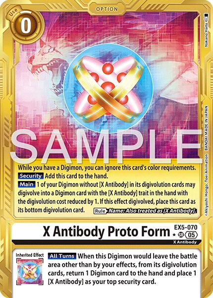 X Antibody Proto Form [EX5-070] (Alternate Art) [Advanced Booster Digimon Generation] - Destination Retro