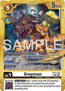 Greymon [BT17-102] (Alternate Art) [Advanced Booster Digimon Generation] - Destination Retro