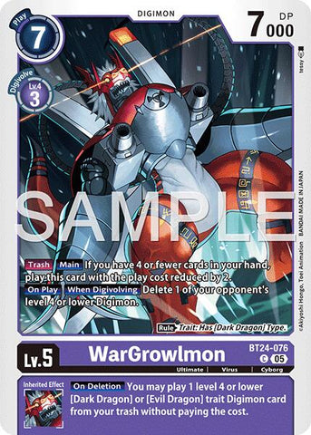 WarGrowlmon [BT24-076] [Time Stranger] - Destination Retro