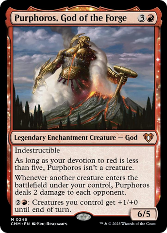 Purphoros, God of the Forge [Commander Masters] - Destination Retro