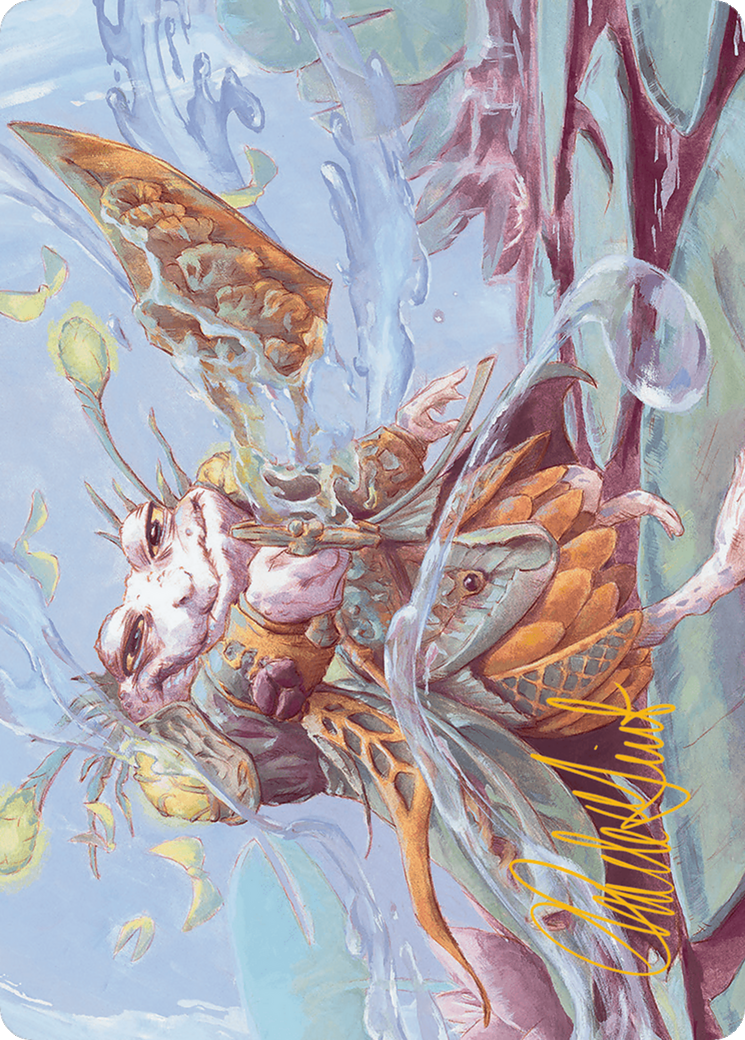 Glarb, Calamity's Augur Art Card (Gold-Stamped Signature) [Bloomburrow Art Series] - Destination Retro