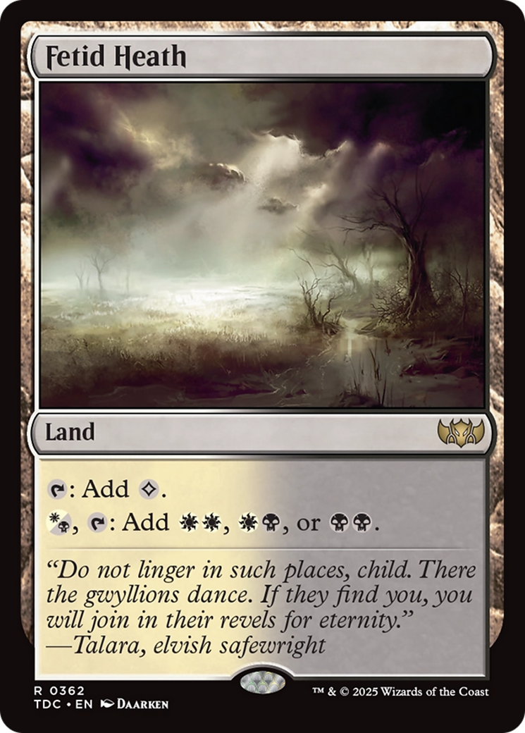 Fetid Heath [Tarkir: Dragonstorm Commander] - Destination Retro