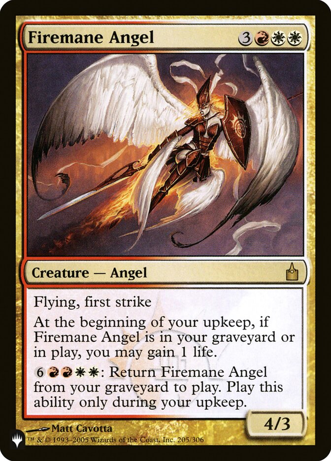 Firemane Angel [The List] - Destination Retro