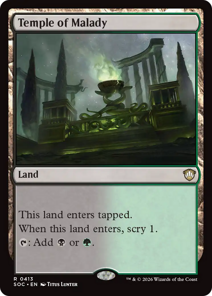 Temple of Malady [Secrets of Strixhaven Commander] - Destination Retro