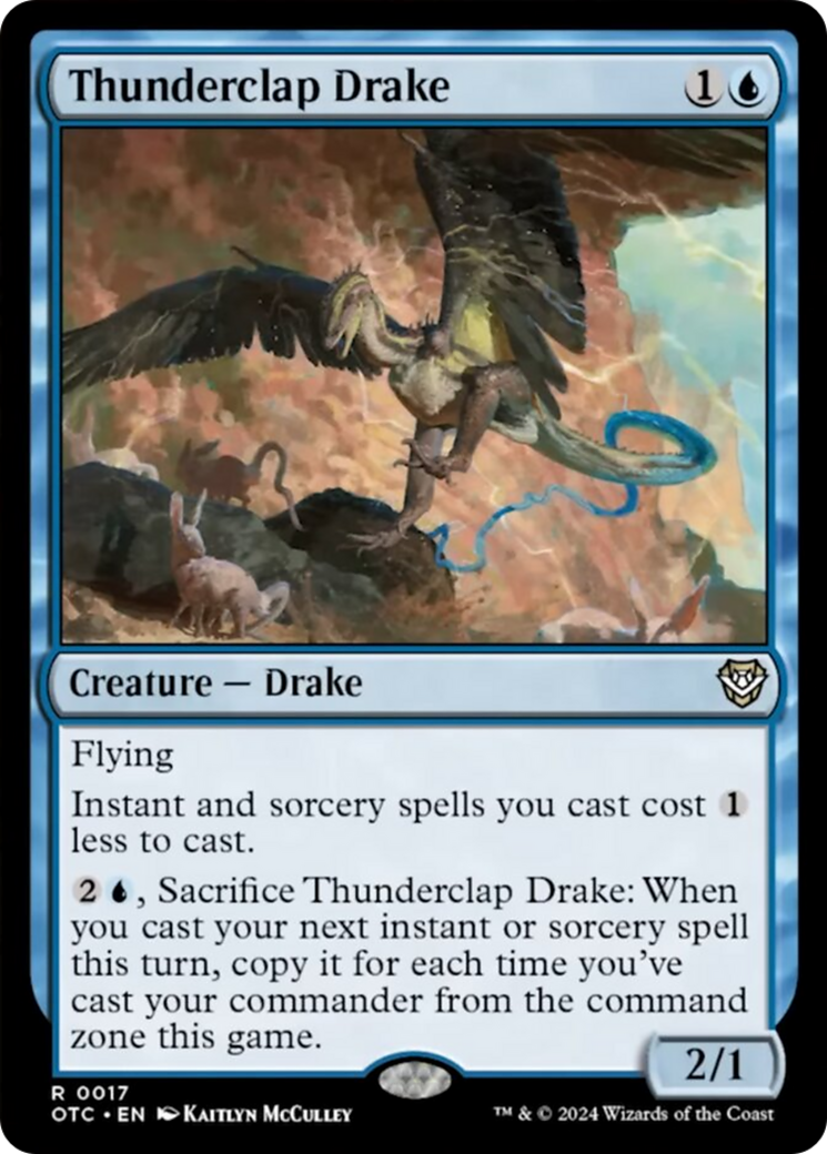 Thunderclap Drake [Outlaws of Thunder Junction Commander] - Destination Retro