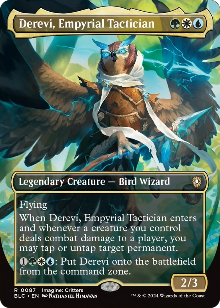 Derevi, Empyrial Tactician (Borderless) [Bloomburrow Commander] - Destination Retro