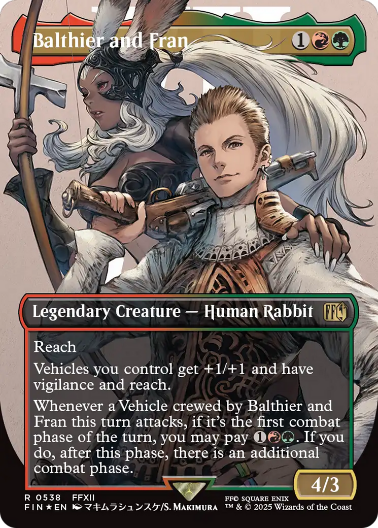 Balthier and Fran (Borderless) (Surge Foil) [FINAL FANTASY] - Destination Retro