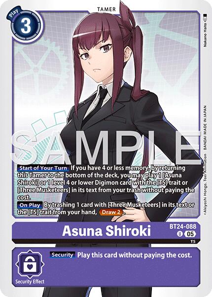 Asuna Shiroki [BT24-088] [Time Stranger] - Destination Retro