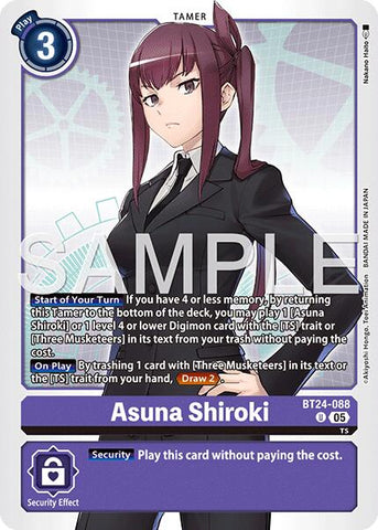 Asuna Shiroki [BT24-088] [Time Stranger] - Destination Retro