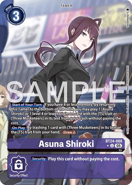 Asuna Shiroki [BT24-088] (Alternate Art) [Time Stranger] - Destination Retro