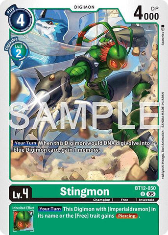 Stingmon [BT12-050] [Advanced Booster Digimon Generation] - Destination Retro