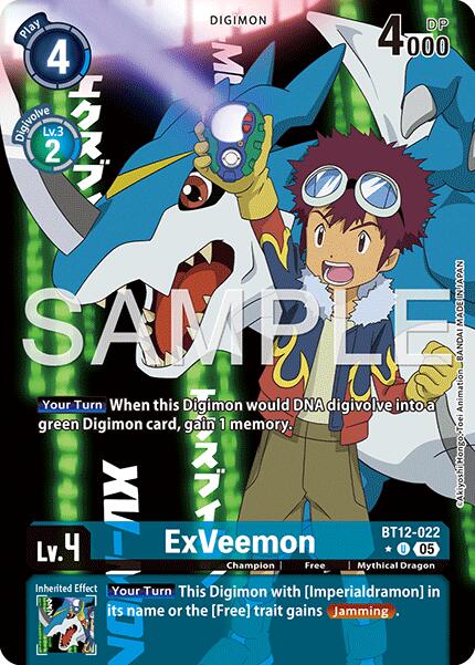 ExVeemon [BT12-022] (Alternate Art) [Advanced Booster Digimon Generation] - Destination Retro