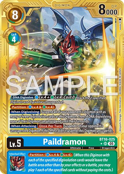 Paildramon [BT16-025] (Alternate Art) [Advanced Booster Digimon Generation] - Destination Retro