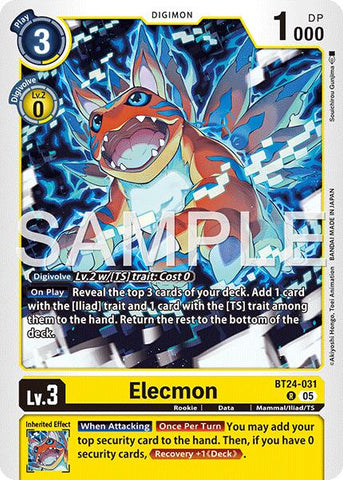 Elecmon [BT24-031] [Time Stranger] - Destination Retro