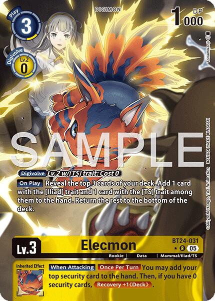 Elecmon [BT24-031] (Alternate Art) [Time Stranger] - Destination Retro