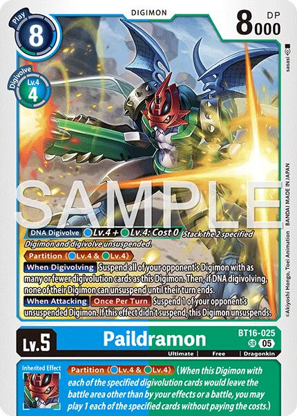 Paildramon [BT16-025] [Advanced Booster Digimon Generation] - Destination Retro