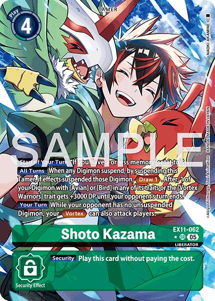 Shoto Kazama [EX11-062] (Alternate Art) [Dawn of Liberator] - Destination Retro