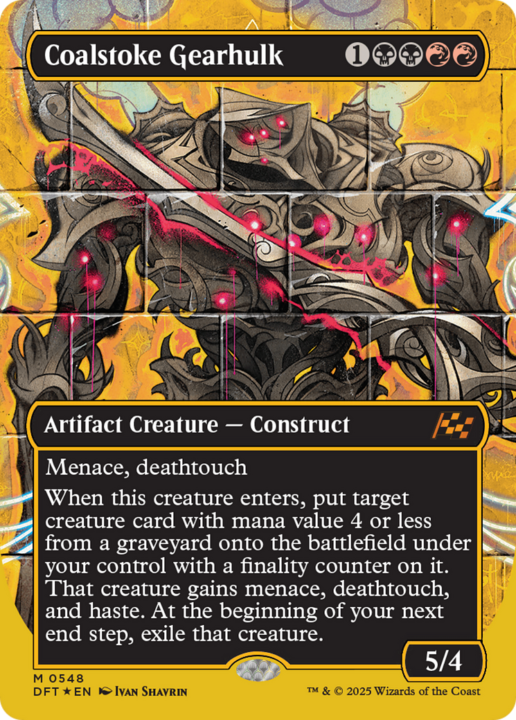 Coalstoke Gearhulk (Borderless) (First-Place Foil) [Aetherdrift] - Destination Retro