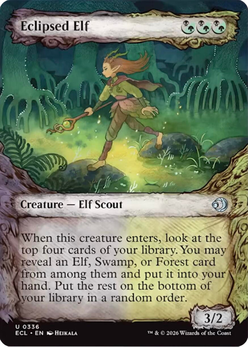 Eclipsed Elf (Showcase) [Lorwyn Eclipsed] - Destination Retro