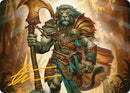 Ajani, Outland Chaperone Art Card (Gold-Stamped Signature) [Lorwyn Eclipsed Art Series] - Destination Retro