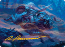 Bristlebane Outrider Art Card (Gold-Stamped Signature) [Lorwyn Eclipsed Art Series] - Destination Retro