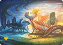 Celestial Reunion Art Card (19/54) (Gold-Stamped Planeswalker Symbol) [Lorwyn Eclipsed Art Series] - Destination Retro