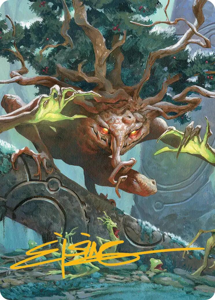Ferrafor, Young Yew Art Card (Gold-Stamped Signature) [Lorwyn Eclipsed Art Series] - Destination Retro
