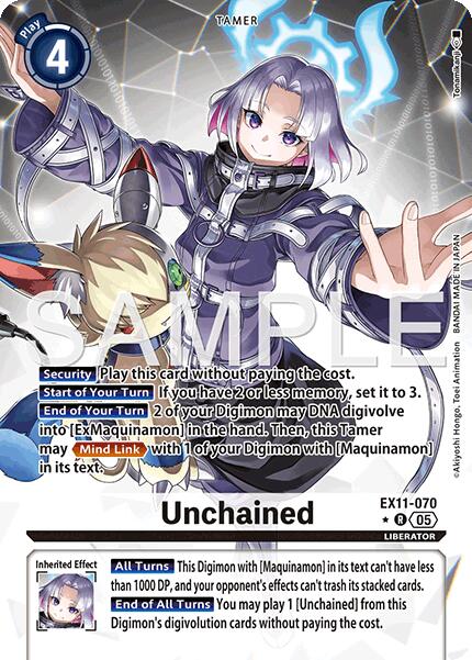 Unchained [EX11-070] (Alternate Art) [Dawn of Liberator] - Destination Retro