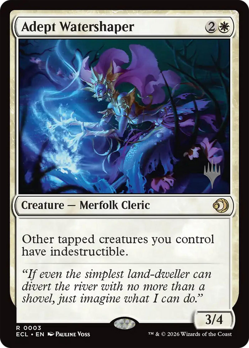 Adept Watershaper [Lorwyn Eclipsed Promos] - Destination Retro