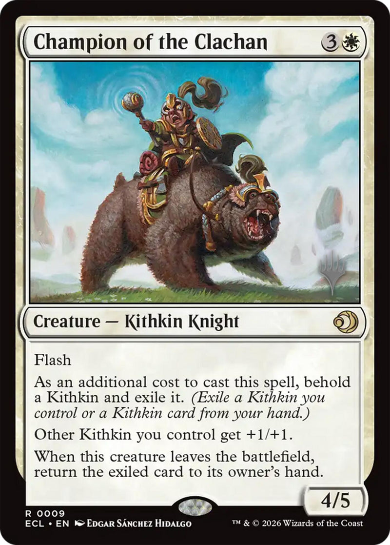 Champion of the Clachan [Lorwyn Eclipsed Promos] - Destination Retro